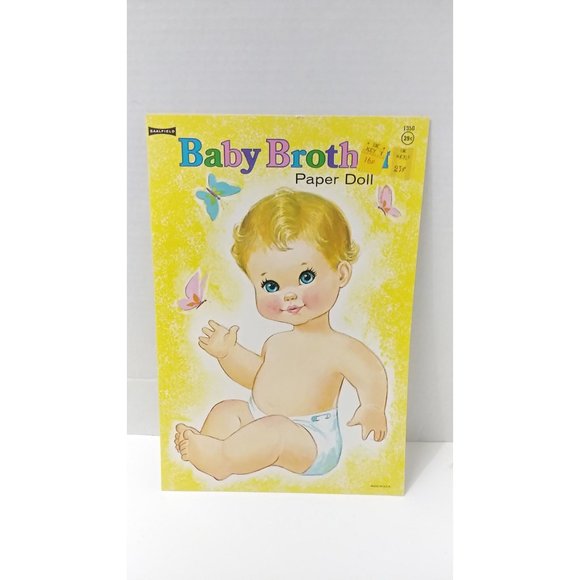 Vintage Saalfield Uncut Paper Dolls Baby Brother Book - Picture 1 of 7